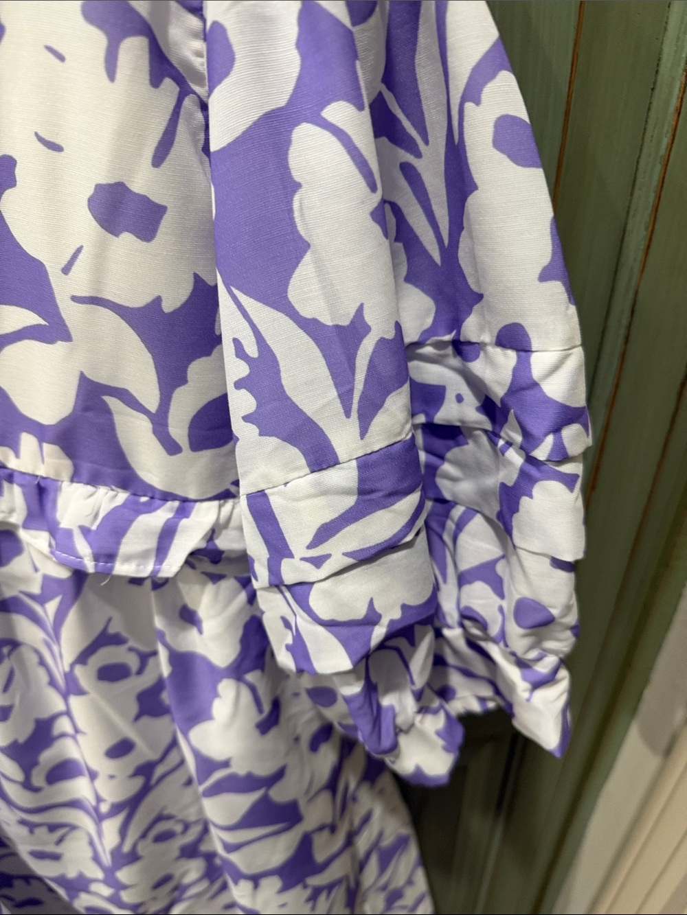 entro Lavender and White Floral Babydoll Dress - Picture 5 of 8